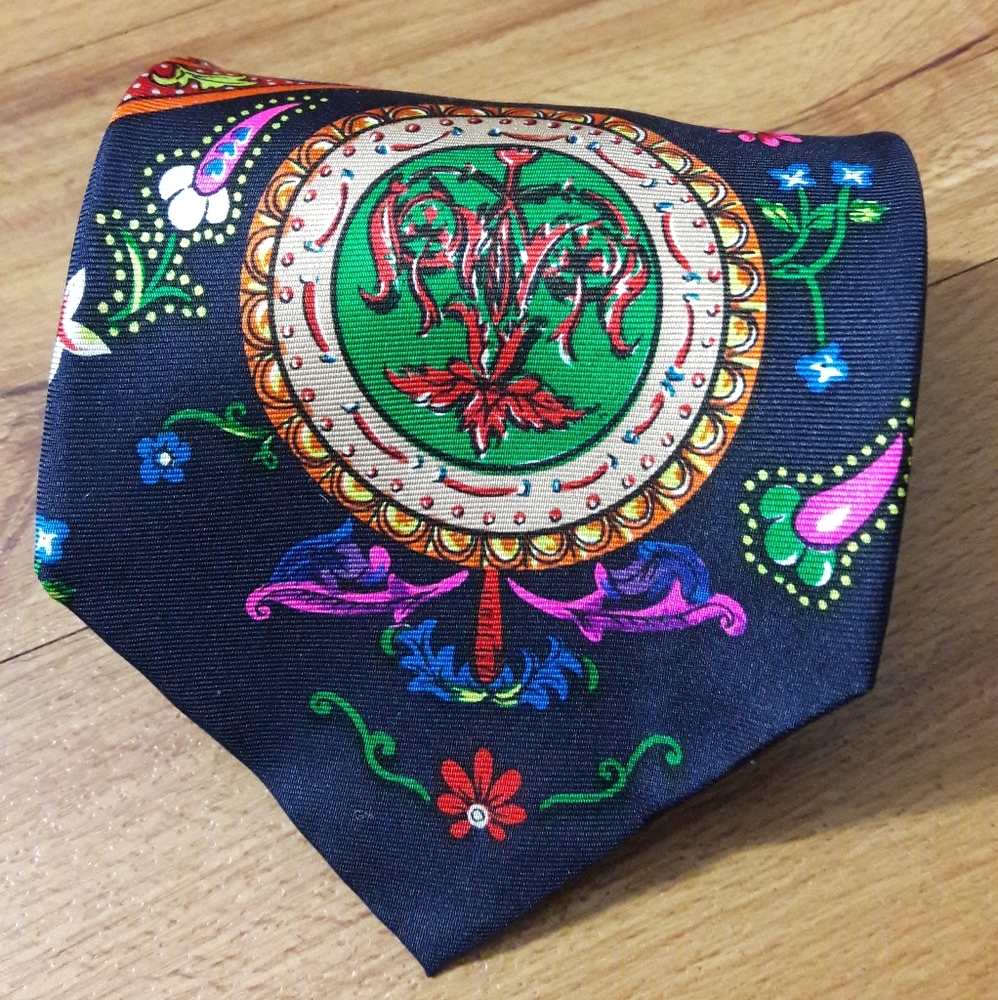 Stylvs Mens 100% Silk Necktie - Picture 4 of 10